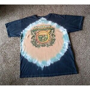 Sublime 40 Oz To Freedom T-Shirt Men's XL Graphic Print Tie Dye Short Sleeve